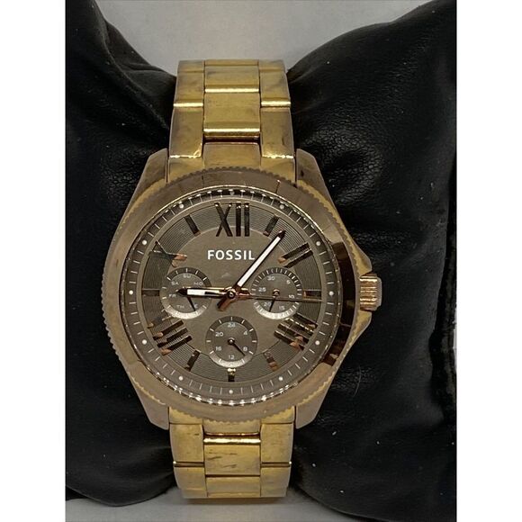 Fossil Cecile AM4533 Women's Gold Stainless Steel Analog Dial Quartz WAtch BP678 - Picture 3 of 12